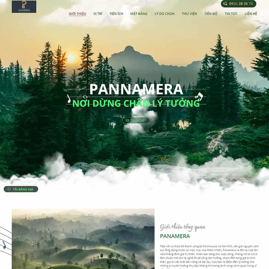 Mẫu thiết kế website landing page bất động sản